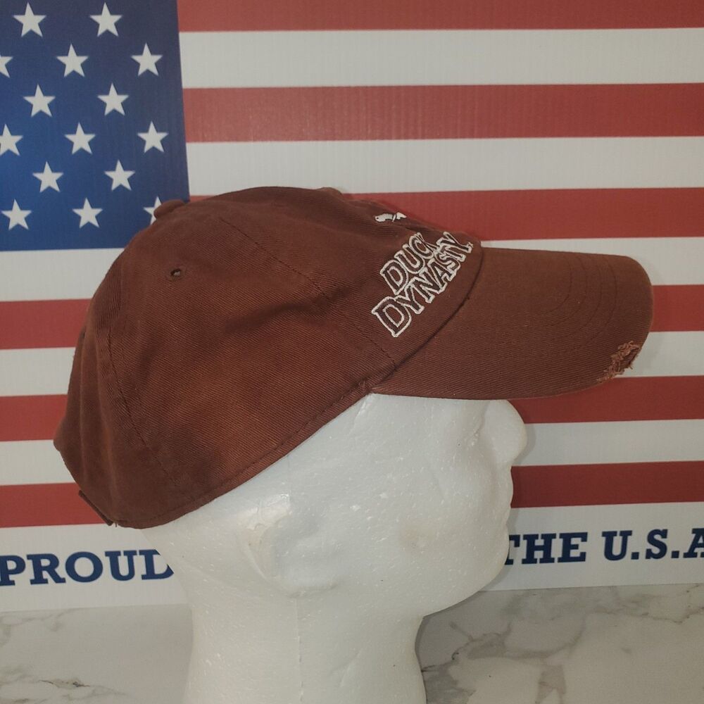 Duck Dynasty Commander Brown 100% Cotton Hat Cap A&E Velkro Closure NWT